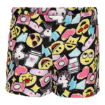 Fuzzy Emoji Shorts - Denny's