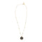 Enamel Smiley Face Pendant Necklace - Denny's