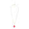 Enamel Smiley Face Pendant Necklace - Denny's
