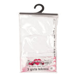 White Underwear 3 Pack - 7-14 Girl - Denny's