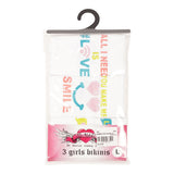 3 Pack Girls Bikinis Love Smile OMG - 7-14 Girl - Denny's