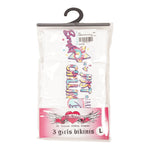 3 Pack Girls Bikinis Beach Just Chillin & Shine Bright - 7-14 Girl - Denny's