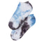 Blue & Black Tie Dye Ankle Socks - Denny's