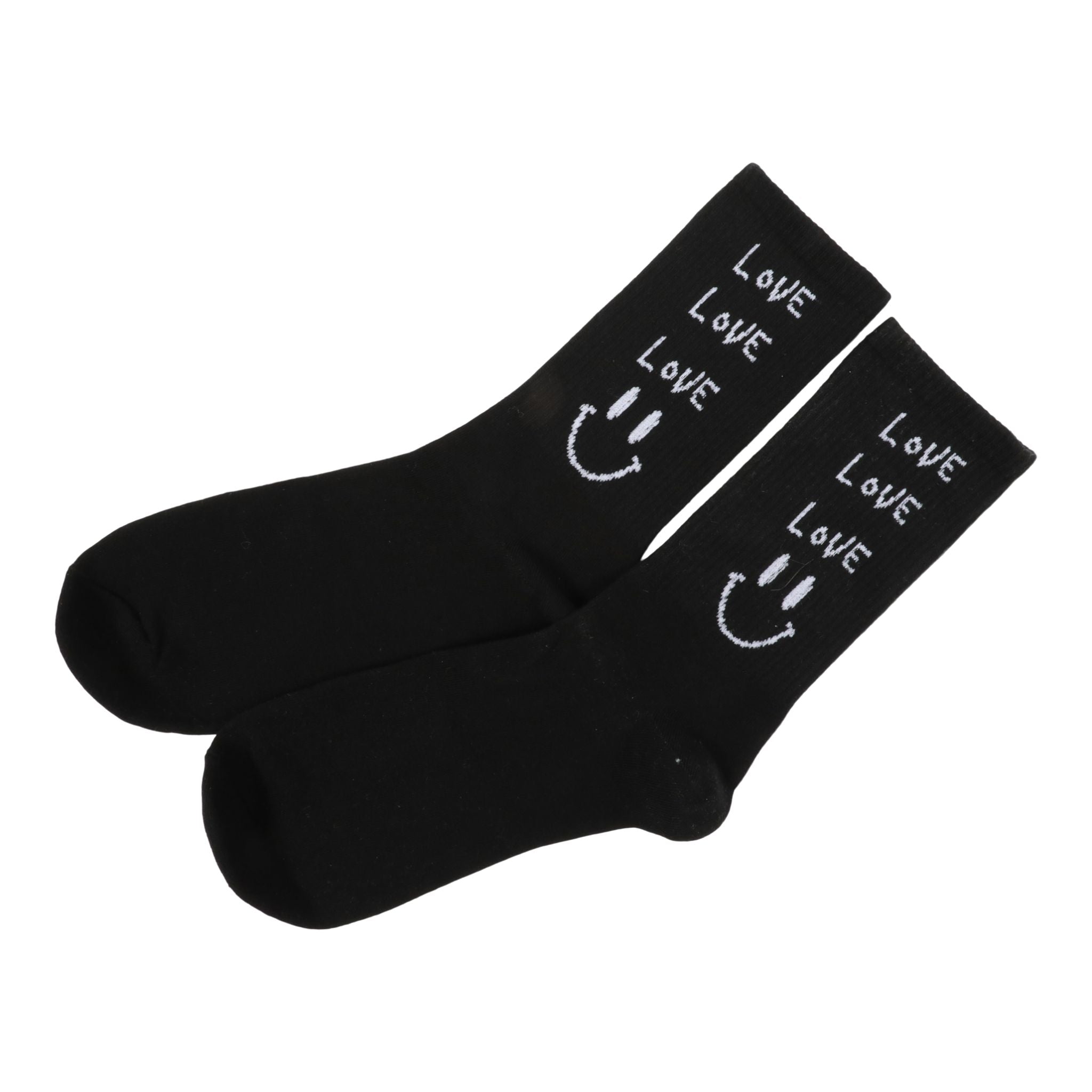 Love Love Love Smiley Crew Sock - Denny's