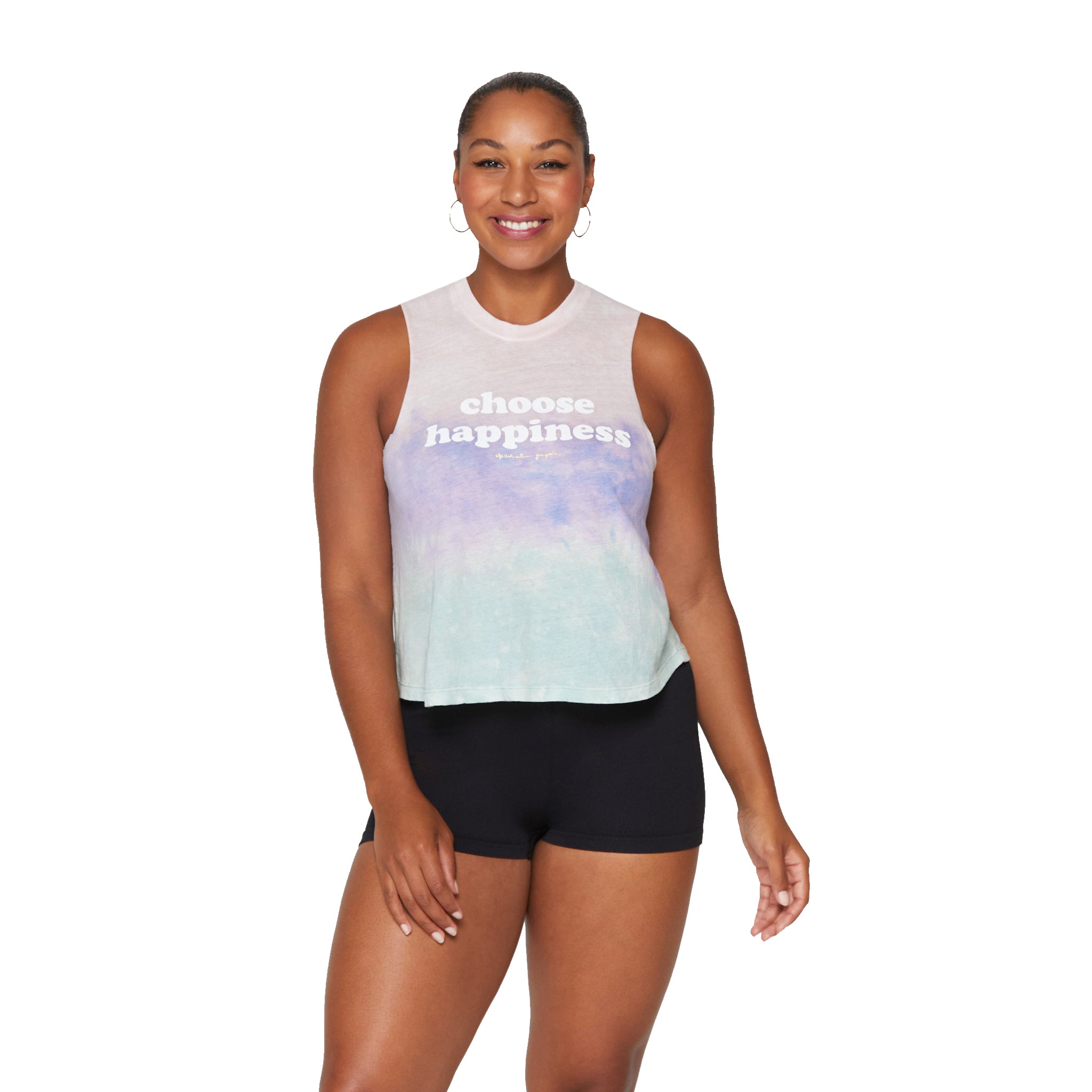 Happiness Pixie Tie Dye Crop Tank - Denny's