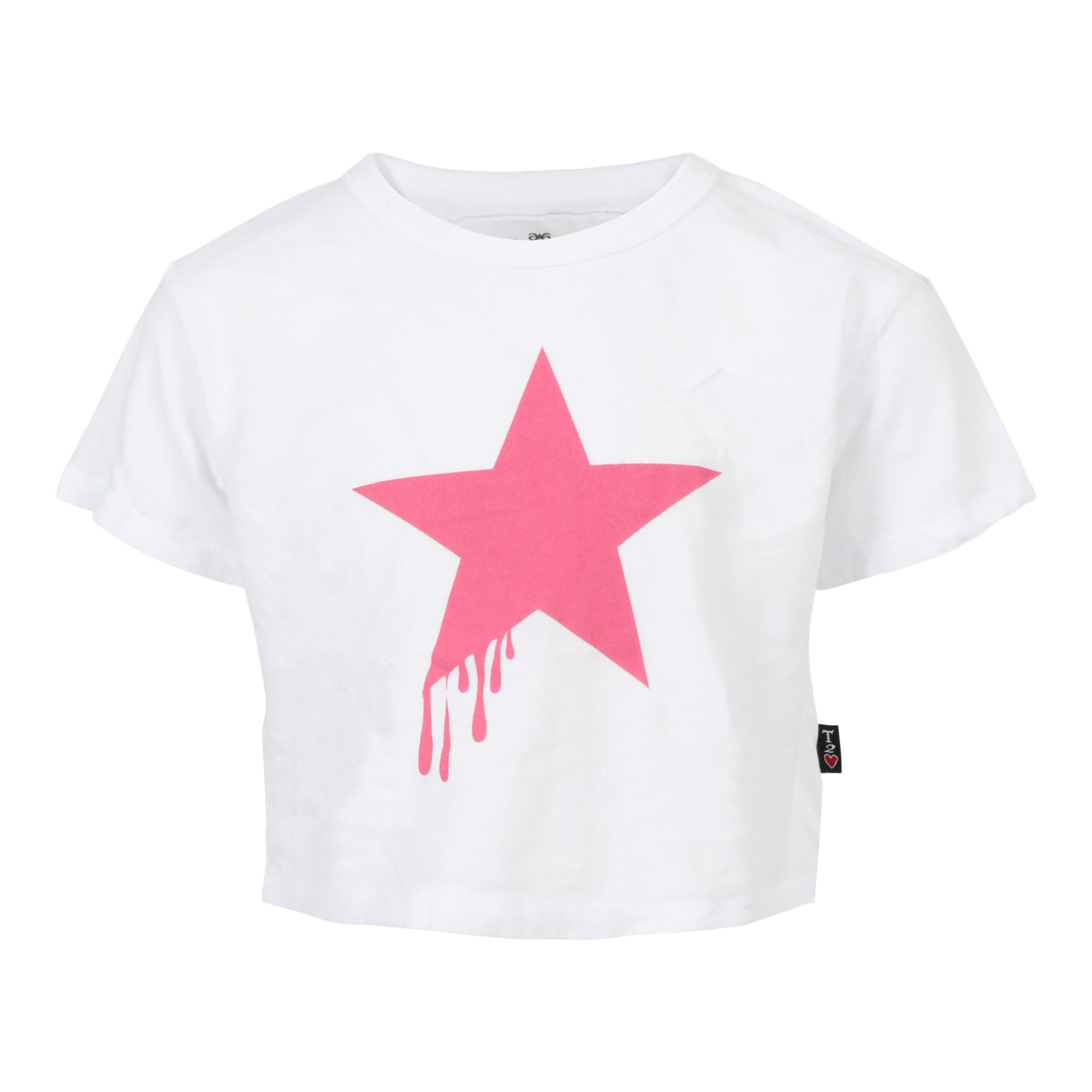 Pink Drippy Star Boxy Tee - Denny's
