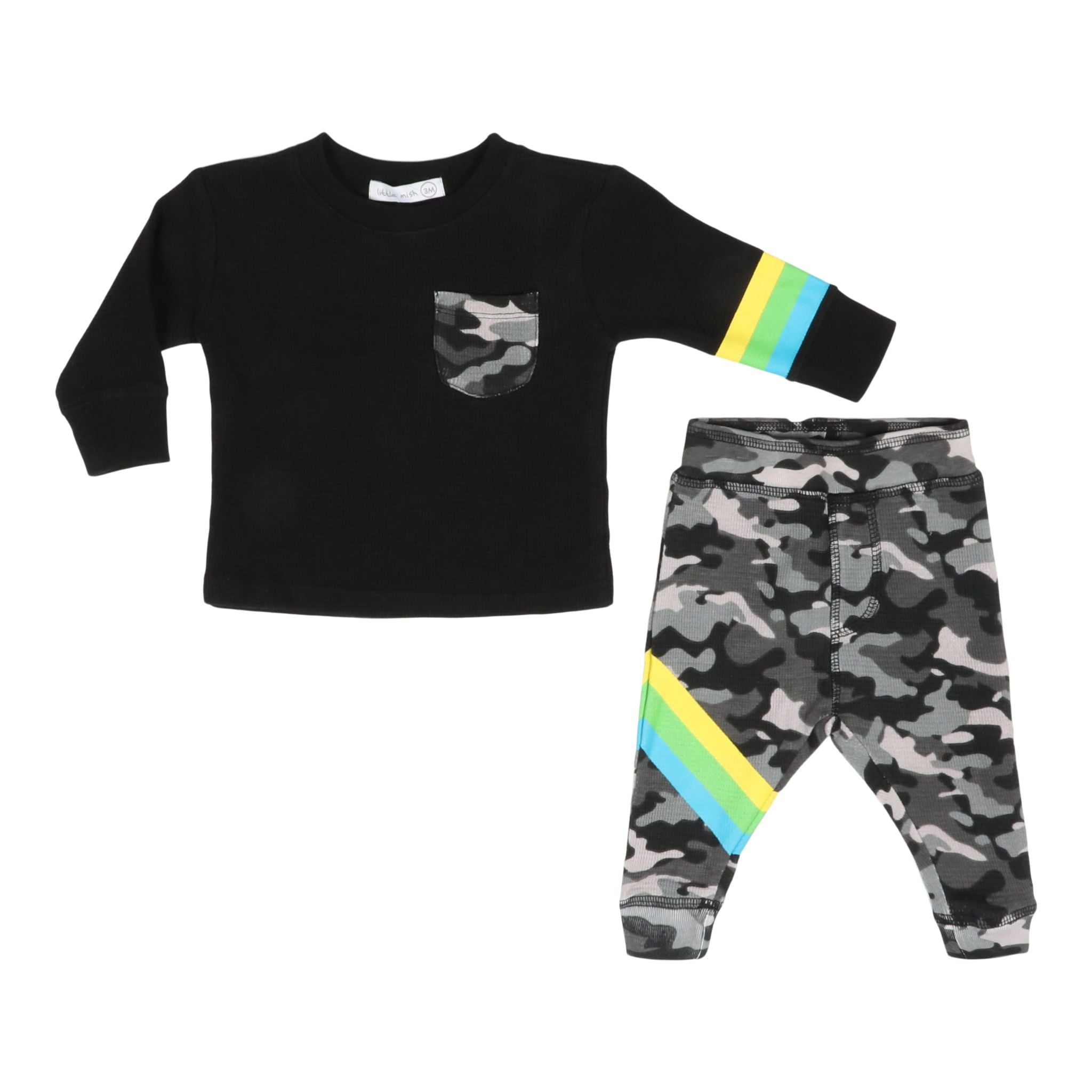 Black Camo 2pc Set - Denny's