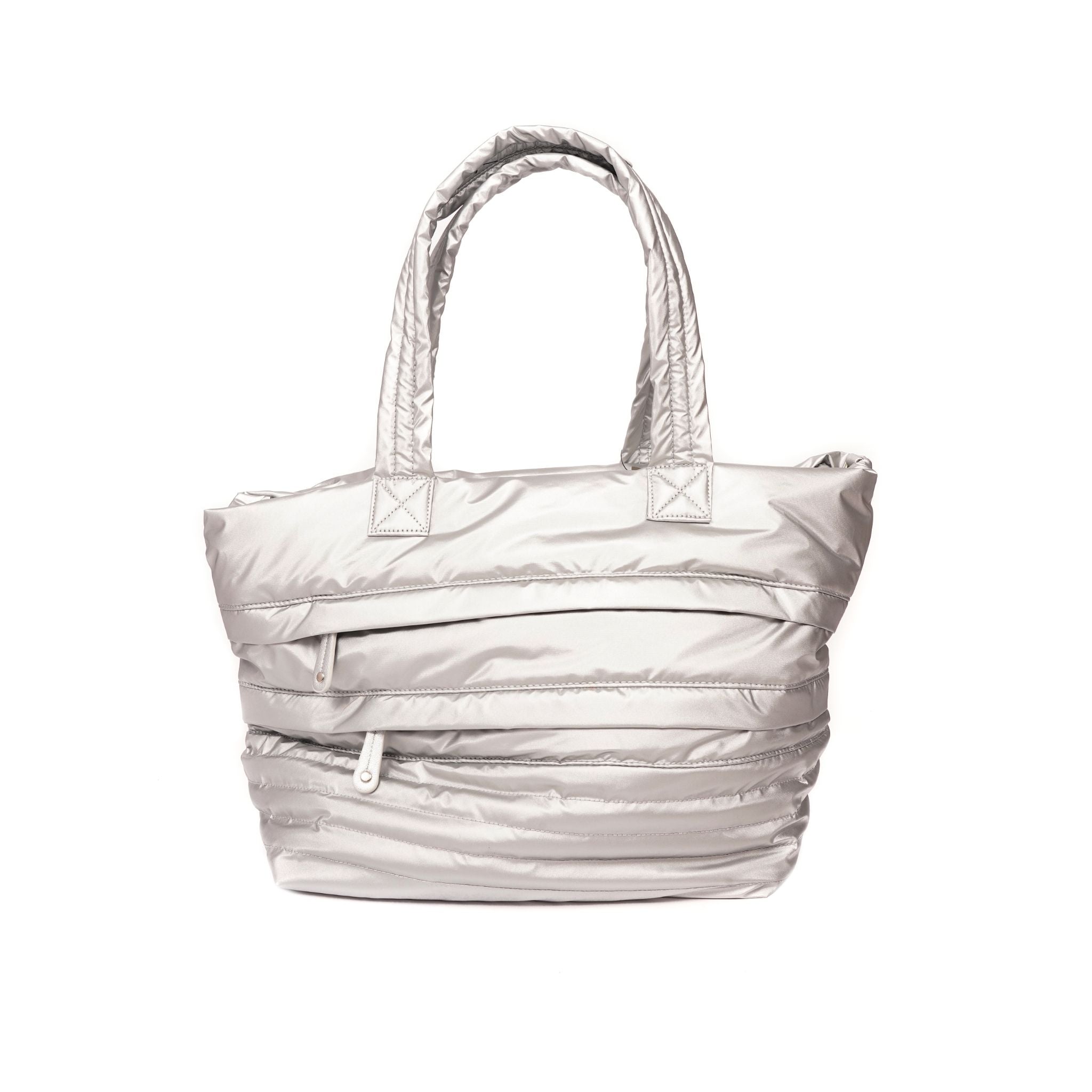 Large Puffer w Strip Slv/Blu Strap - Denny's