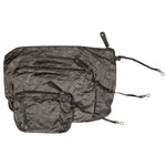 Large Puffer Tote with Crinkled Nylon Metallic Stripe - Denny's