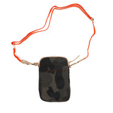Embossed Camo Printed Neoprene Cellphone Crossbody - Denny's
