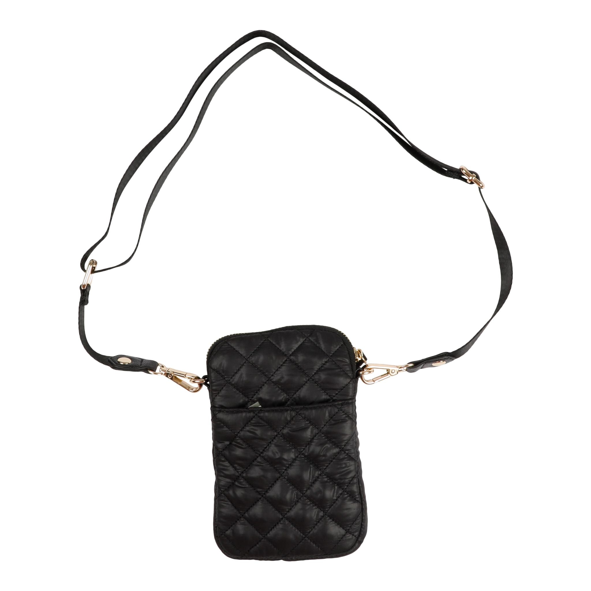 Quilted Nylon Crossbody Phone Case - Denny's