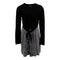 Long Sleeve Dress with Animal Print Tie Waist - Denny's