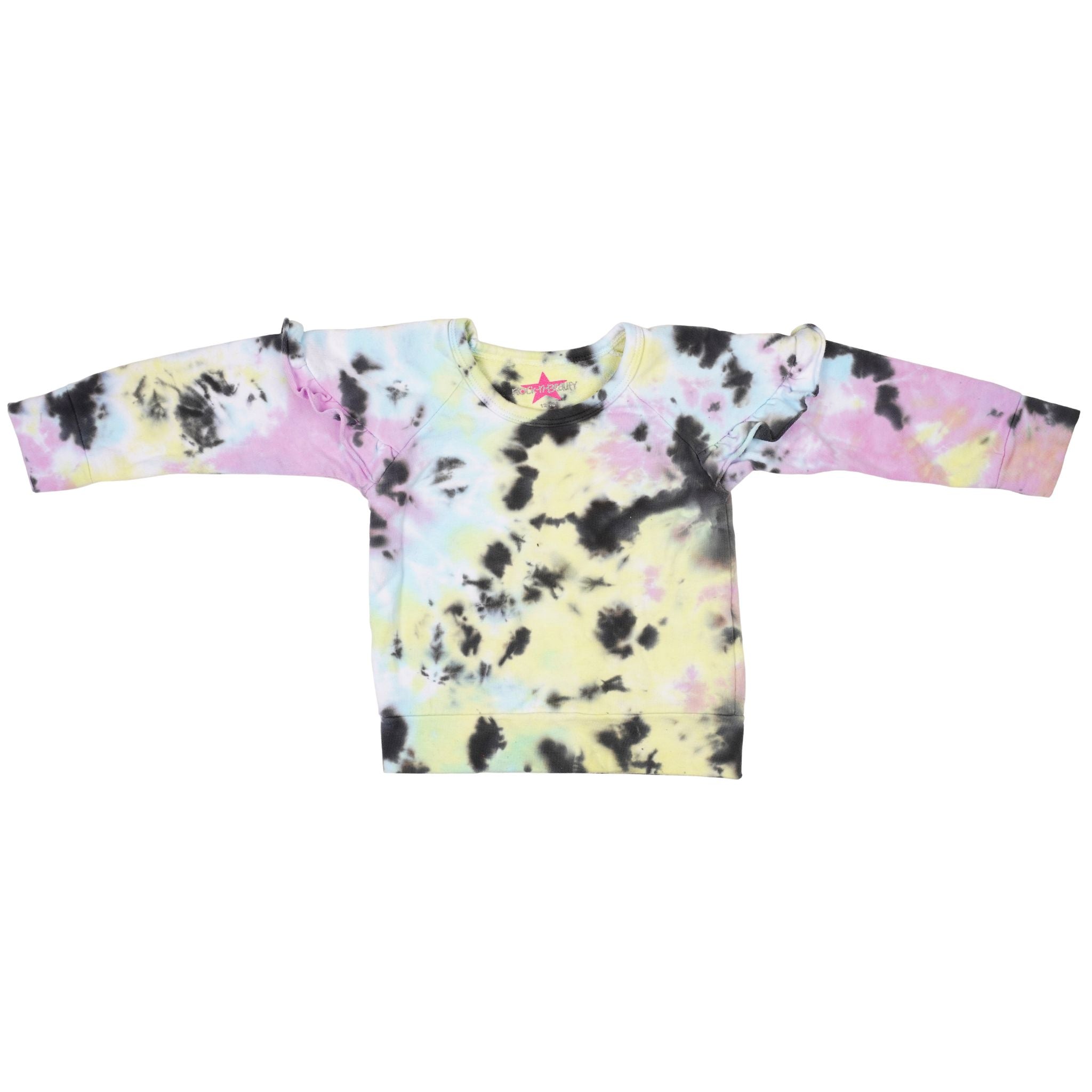 Tie Dye Ruffle Sweatshirt - Denny's