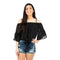 Tie Front Flounce Top - Denny's