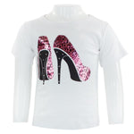 Short Sleeve Tee with Leopard Shoe - Denny's