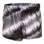 Tie Dye Tilt Grey Fuzzy Short - Denny's