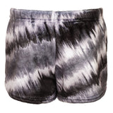 Tie Dye Tilt Grey Fuzzy Short - Denny's