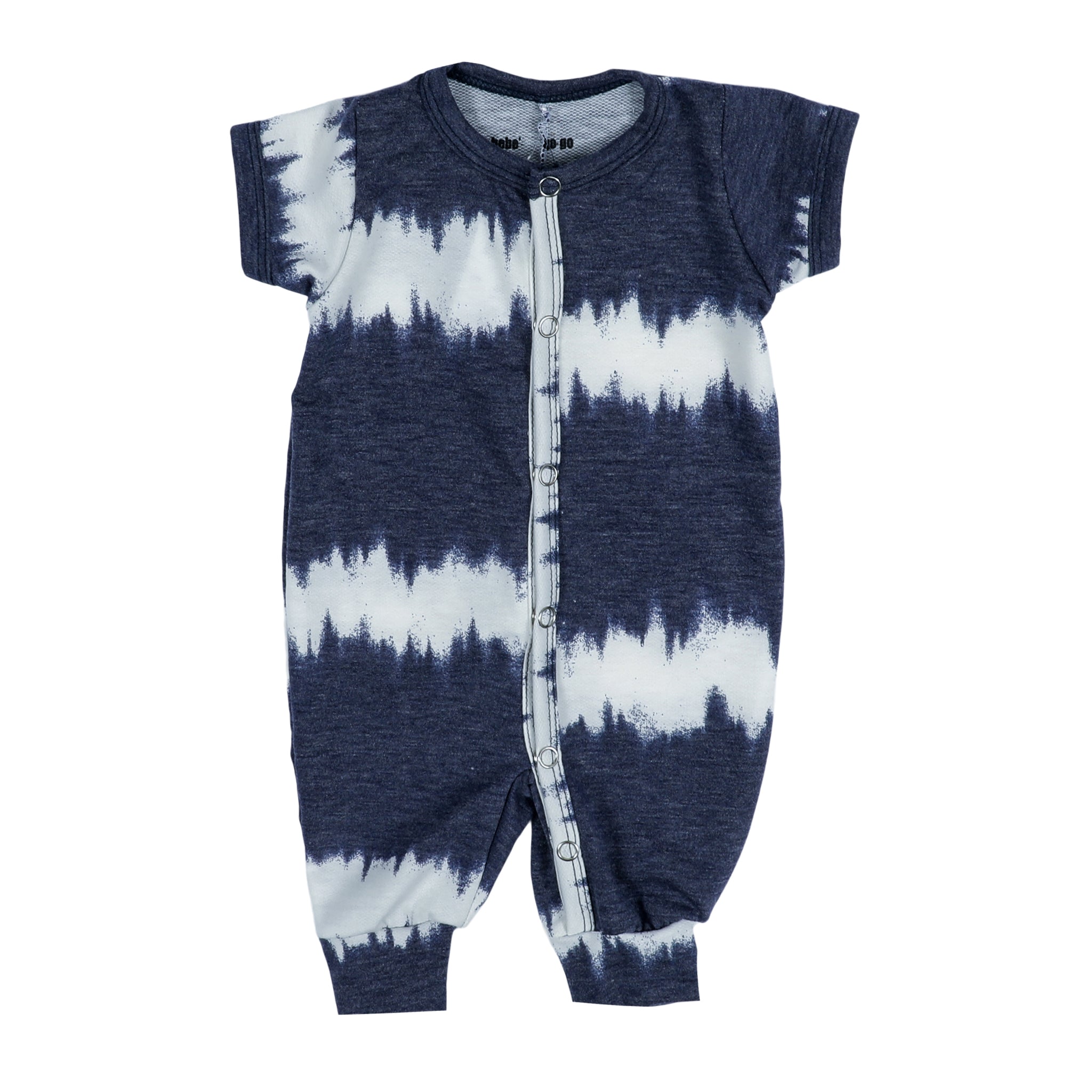 Navy Tie Dye Stripe Unionsuit - Denny's
