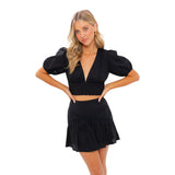 Vneck Lace Trim Top - Denny's