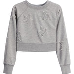 Star Crop Distressed Sweatshirt - Denny's
