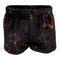 Black Fuzzy Short with Neon Stars - Denny's