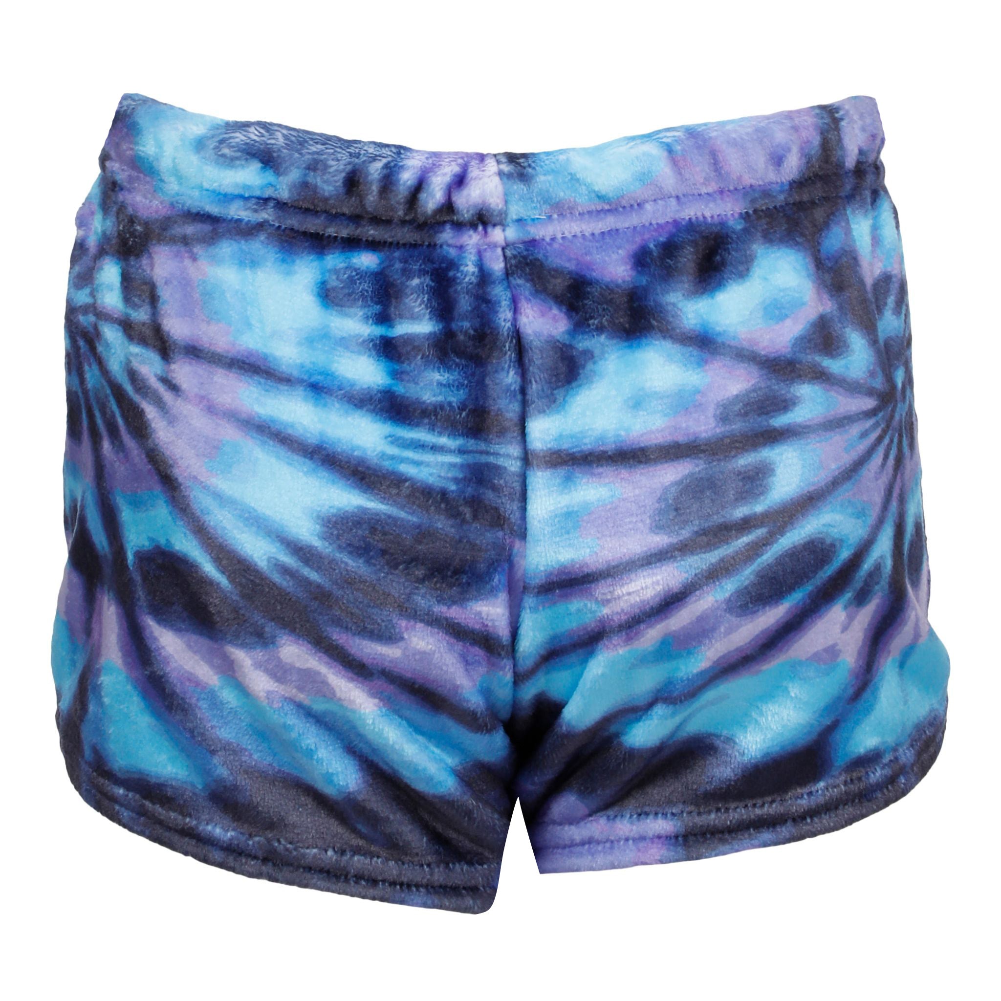 Blue Tie Dye Fuzzy Short - Denny's