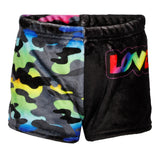Neon Camo Love Fuzzy Lounge Short - Denny's