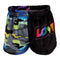 Neon Camo Fuzzy Short with Love - Denny's