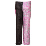Heart & Bolt Crush Grey & Pink Fuzzy Lounge Pant - Denny's