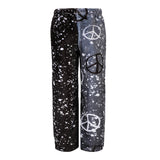Black White Peace Fuzzy Pant - Denny's