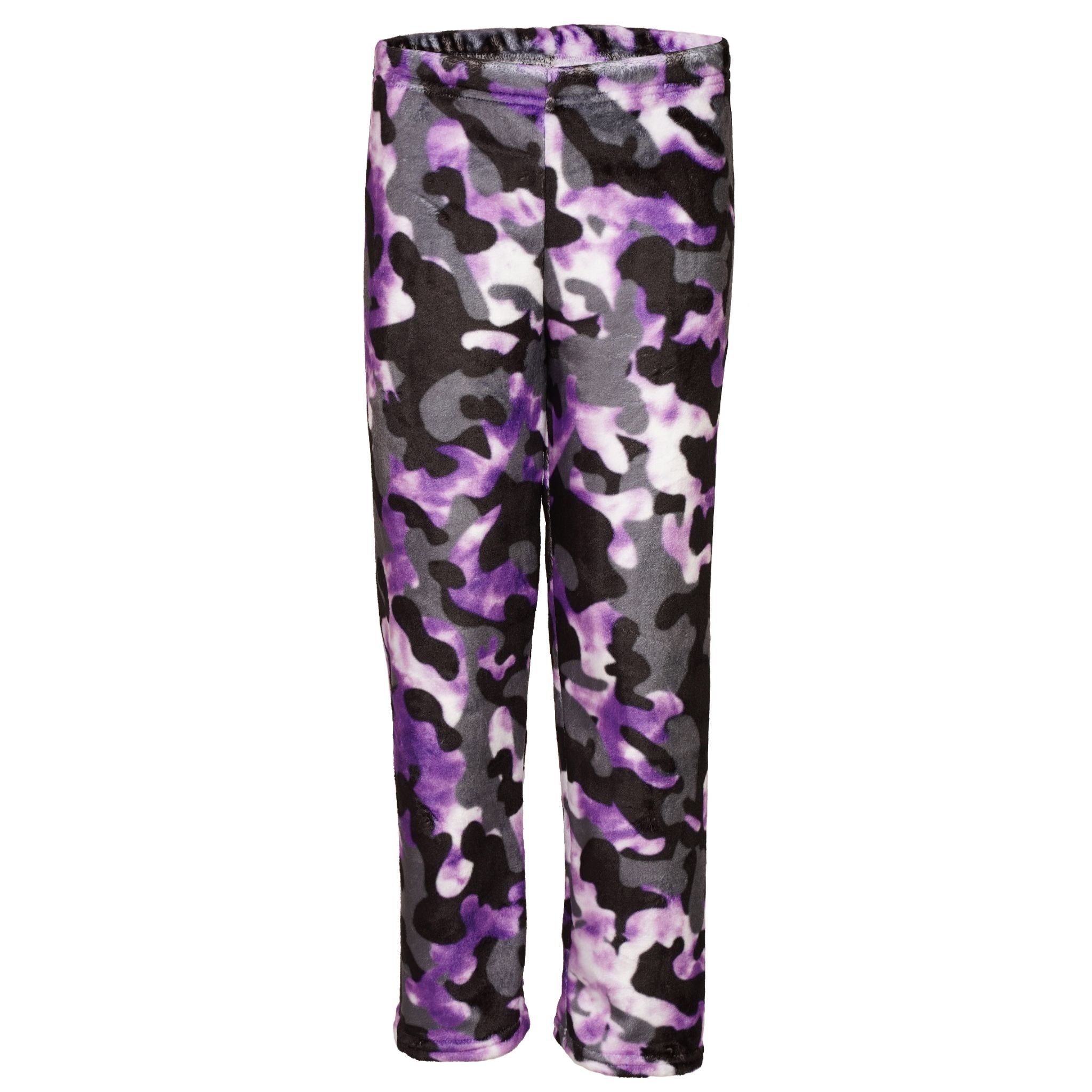Purple Camo Tie Dye Fuzzy Lounge Pant - Denny's