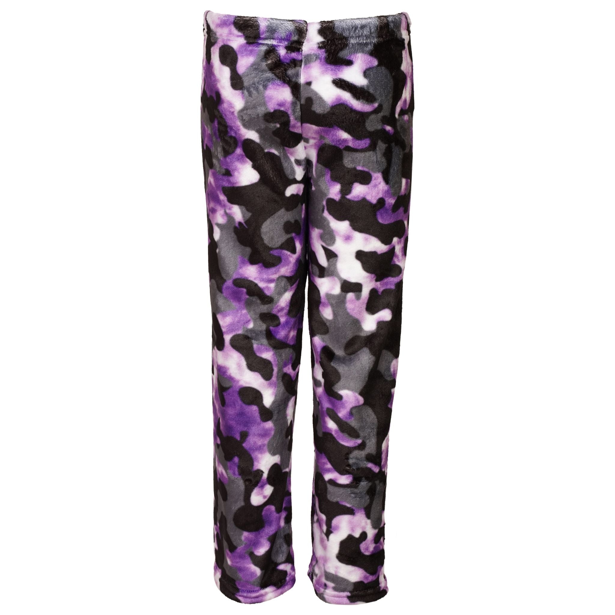 Purple Camo Tie Dye Fuzzy Lounge Pant - Denny's
