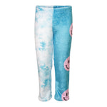 Pink Smiley Blue Cloud Fuzzy Pant - Denny's