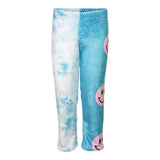 Pink Smiley Blue Cloud Fuzzy Pant - Denny's