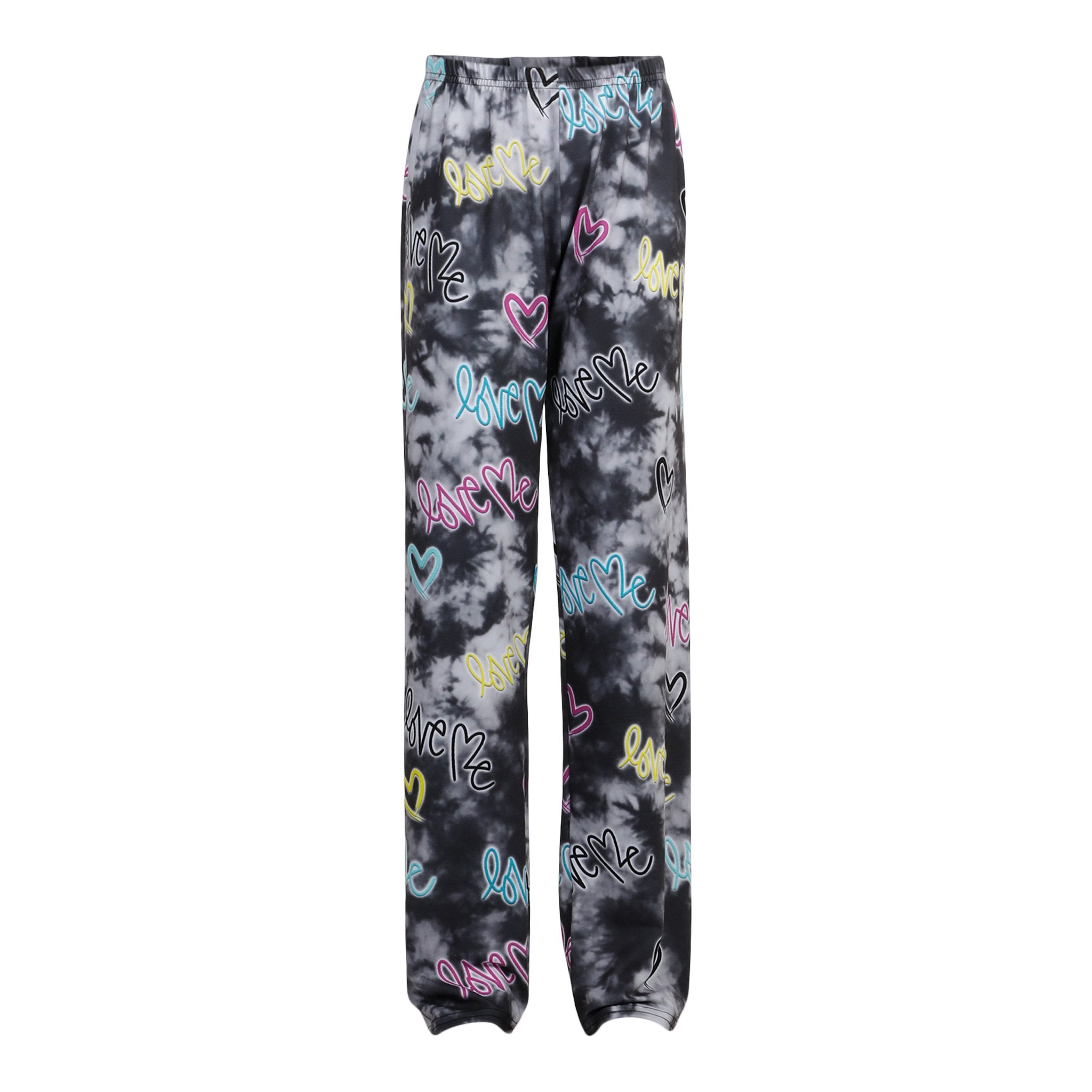 Multi Color Neon Love Me Lounge Pants - Denny's