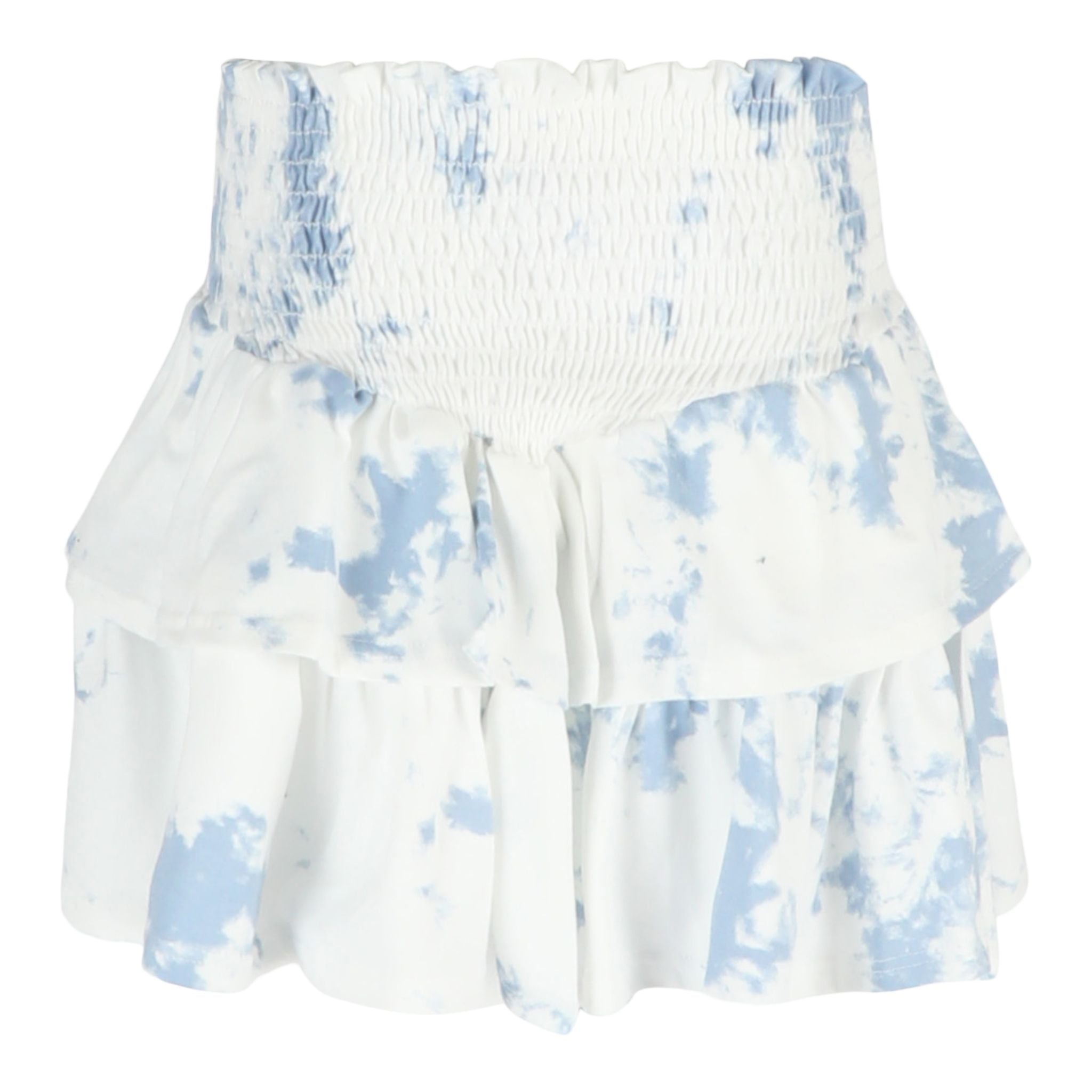 Tie Dye Smock Waist Tiered Skirt - Denny's