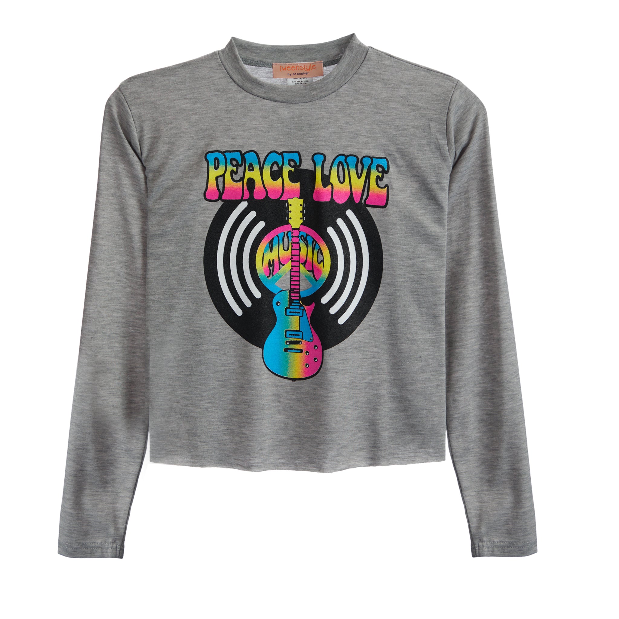 Peace, Love, &  Guitar Tee - Denny's