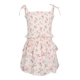 Ditzy Floral Smocked Tiered Dress - Denny's