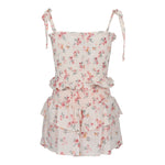 Smocked Tiered Ditzy Floral Dress - Denny's