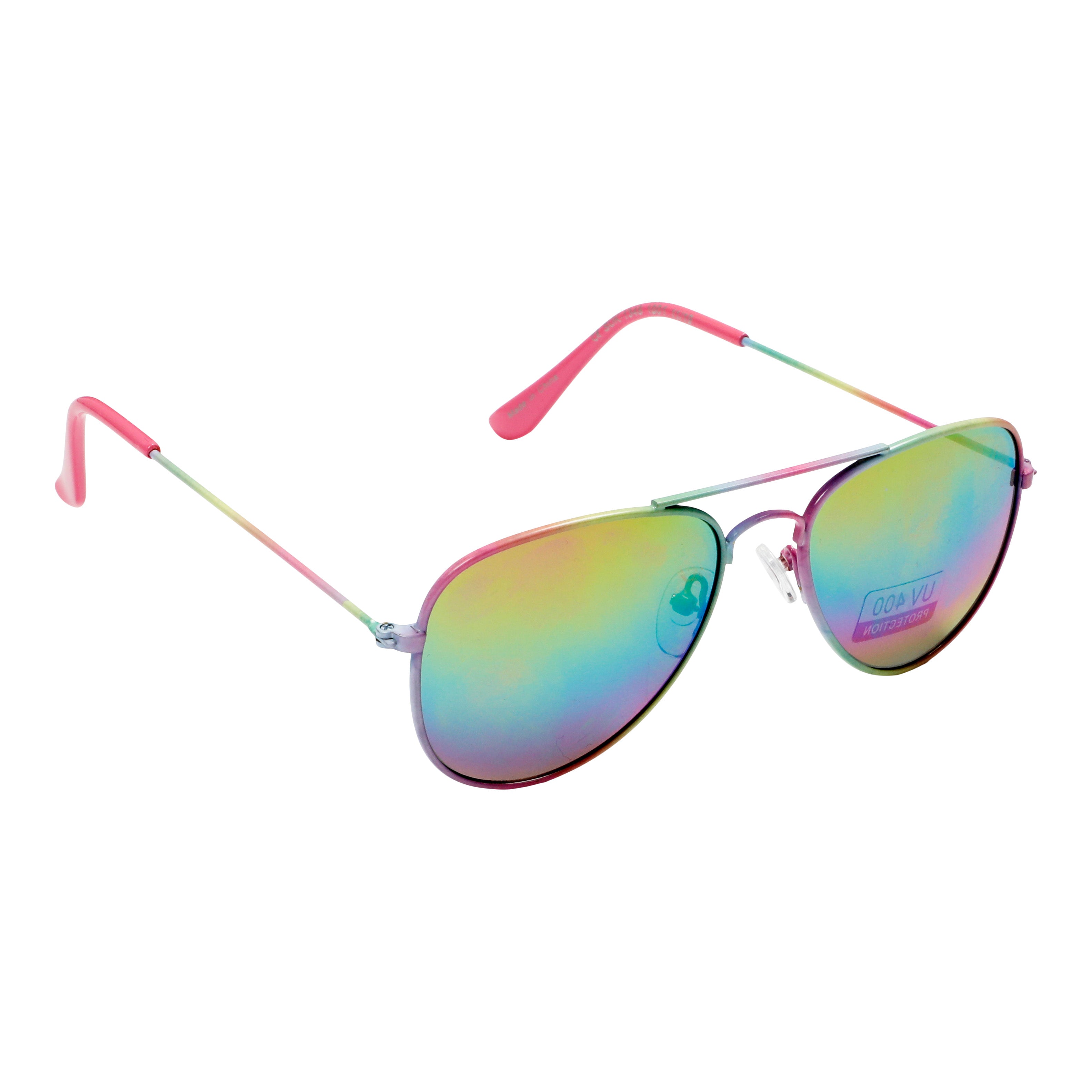 Metal Aviator Sunglasses Rainbow - Denny's