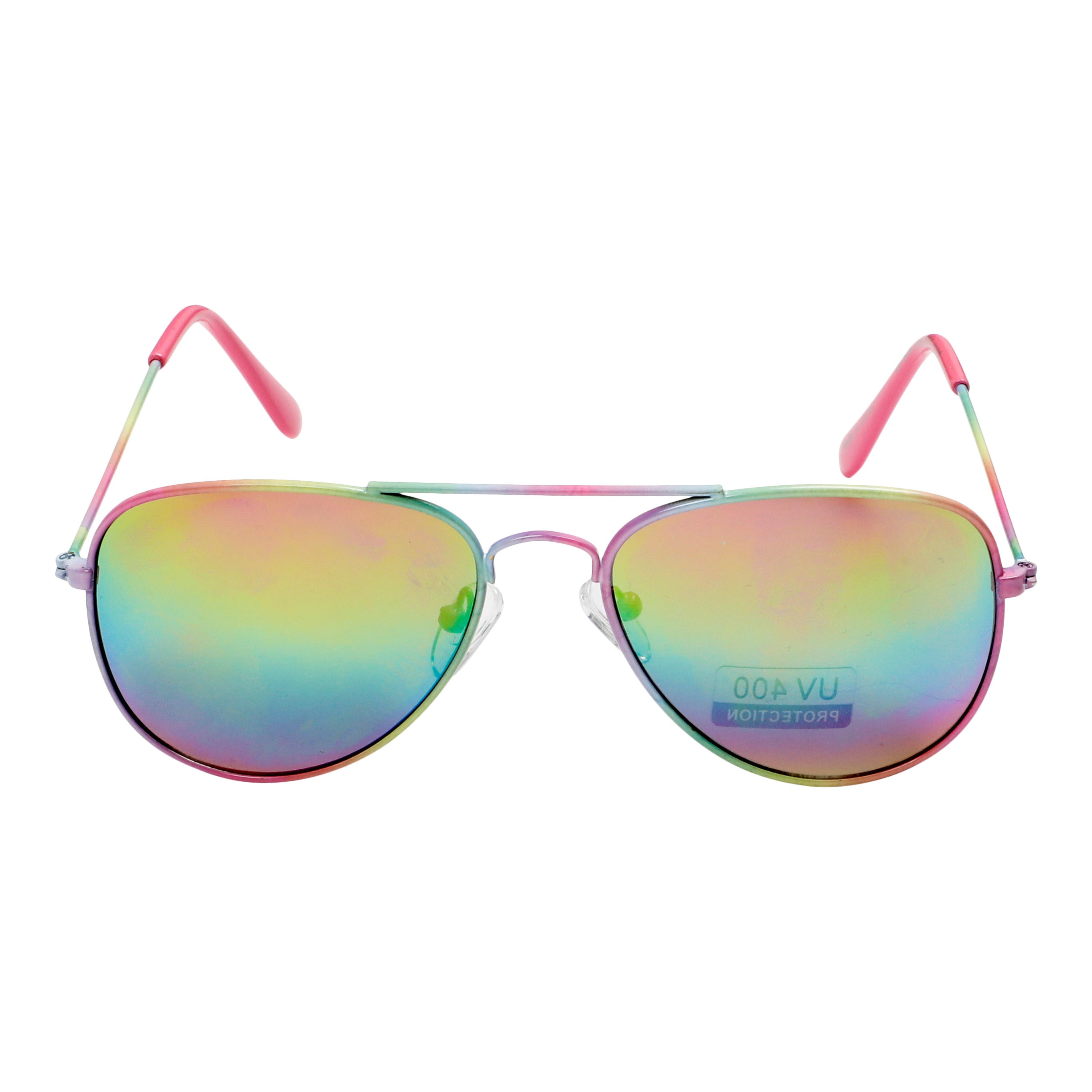 Metal Aviator Sunglasses Rainbow - Denny's