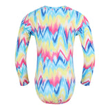 1pc Tie Dye Tessa Zip Up Rashguard - Denny's