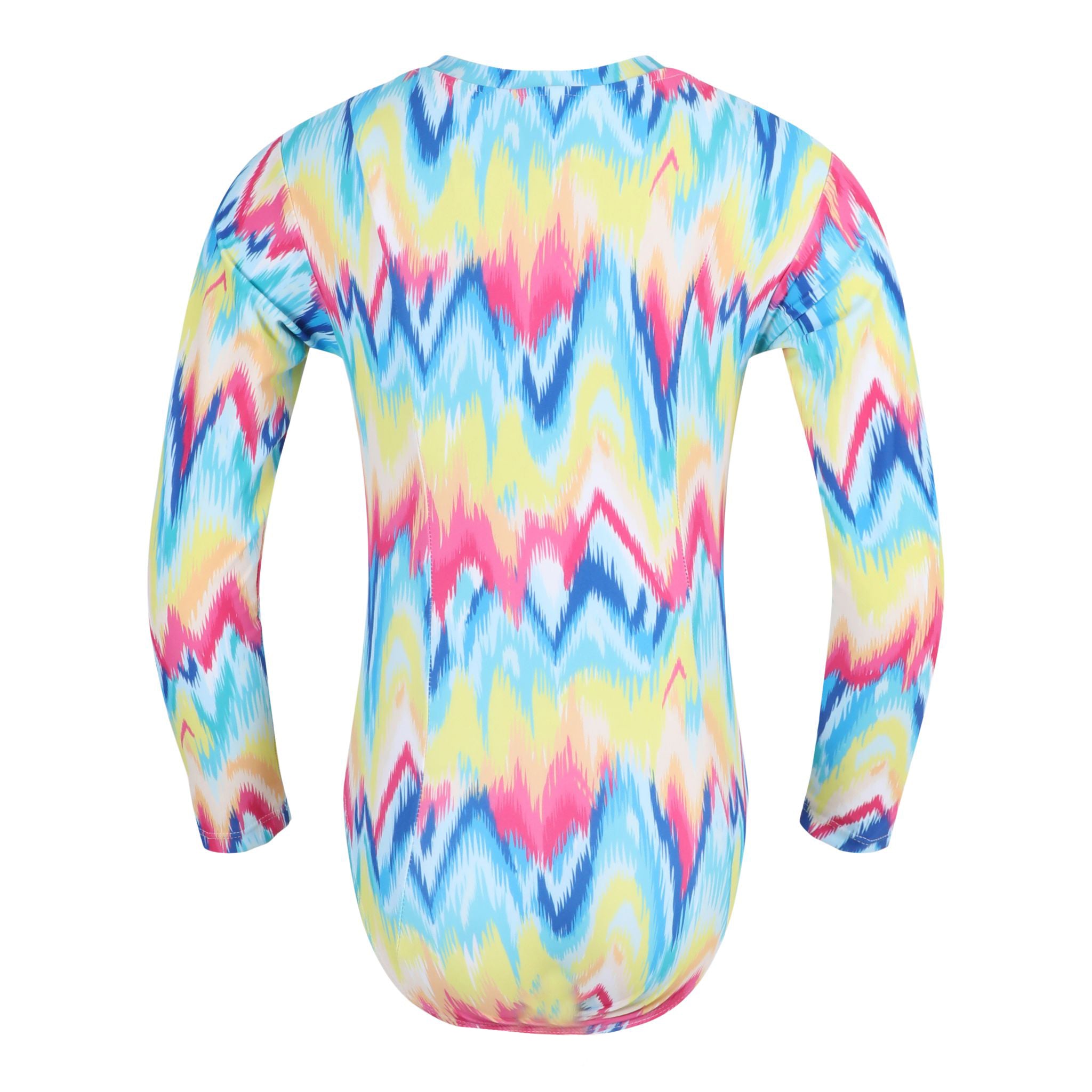 1pc Tie Dye Tessa Zip Up Rashguard - Denny's