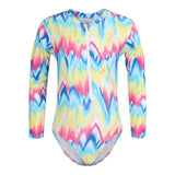 1pc Tie Dye Tessa Zip Up Rashguard - Denny's