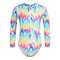 1pc Tie Dye Tessa Zip Up Rashguard - Denny's