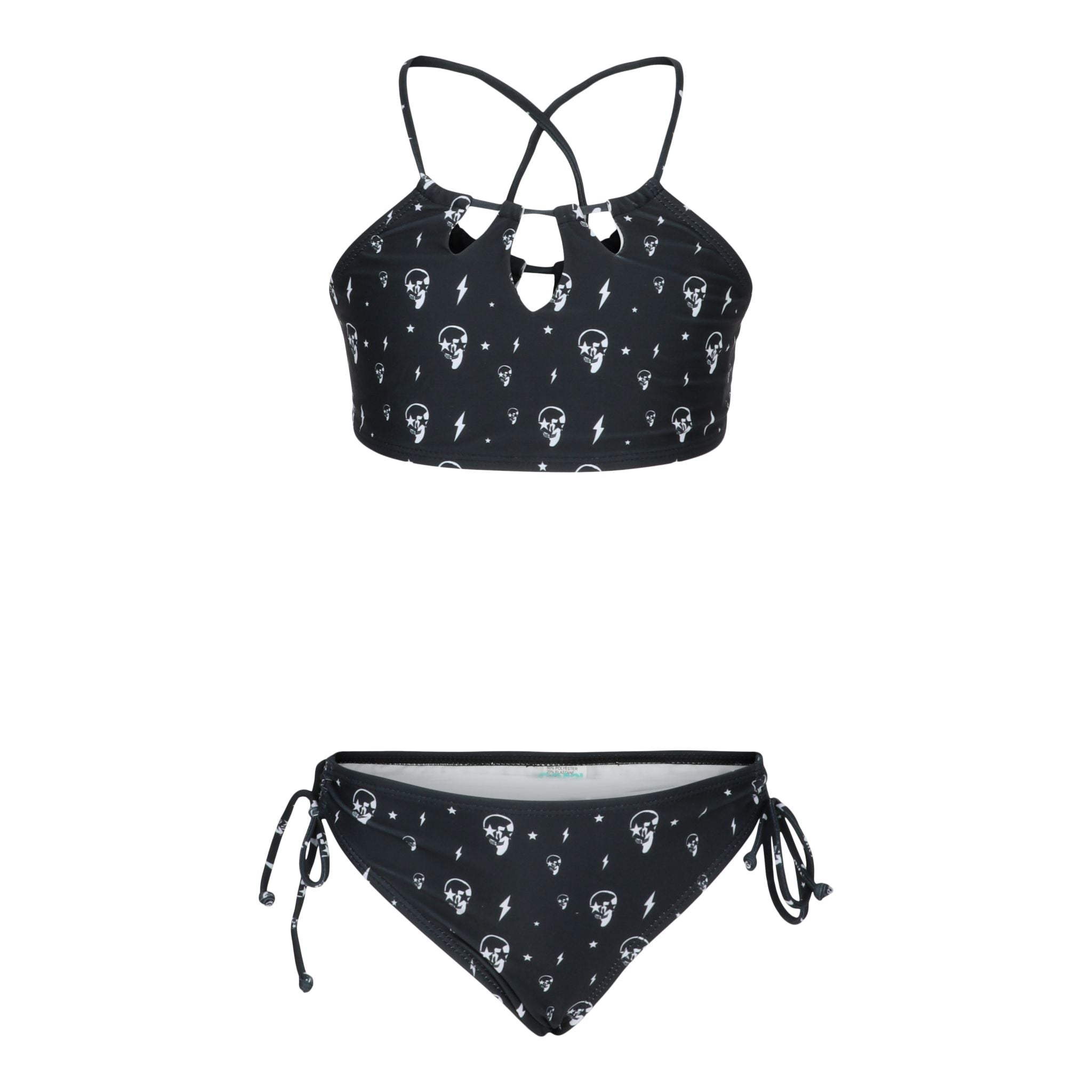2pc Allover Skull Bolt Addison Bikini - Denny's