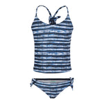2pc Margaret Tie Dye Stripe Tankini - Denny's
