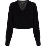 V-Neck Cableknit Sweater - Denny's