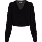 V-Neck Cableknit Sweater - Denny's