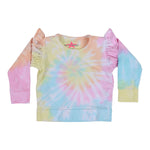 Tie Dye Sweatshirt with Ruffle - Denny's